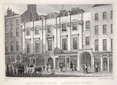 Shaftesbury House, Aldersgate Street, fra puben 