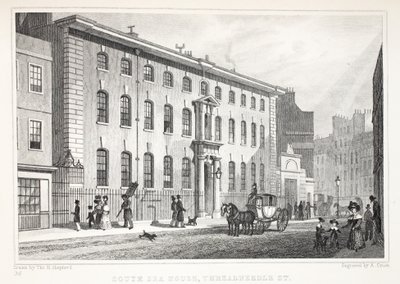 South Sea House, Threadneedle Street, fra puben 