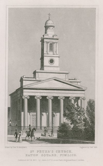 Peterskirken, Eaton Square, Pimlico av Thomas Hosmer Shepherd