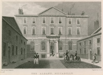 The Albany, Piccadilly, London av Thomas Hosmer Shepherd