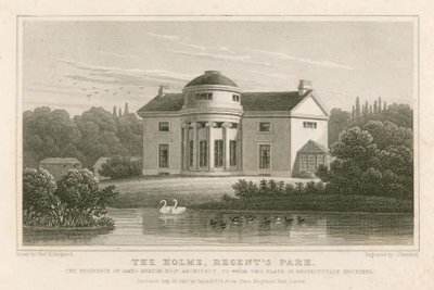 The Holme, Regent's Park, London, boligen til James Burton, arkitekten av Thomas Hosmer Shepherd