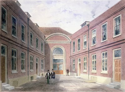 The Inner Court of Girdlers Hall Basinghall Street, 1853 av Thomas Hosmer Shepherd