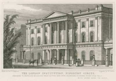 London Institution, Finsbury Circus av Thomas Hosmer Shepherd