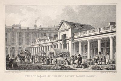 N.W. Fasade av New Covent Garden Market, fra puben 