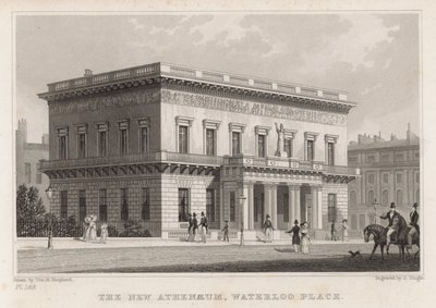 The New Athenaeum, Waterloo Place, London av Thomas Hosmer Shepherd