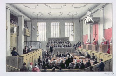 The Old Bailey, London (interiør) av Thomas Hosmer Shepherd
