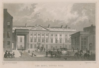 The Royal Mint, Tower Hill, London av Thomas Hosmer Shepherd