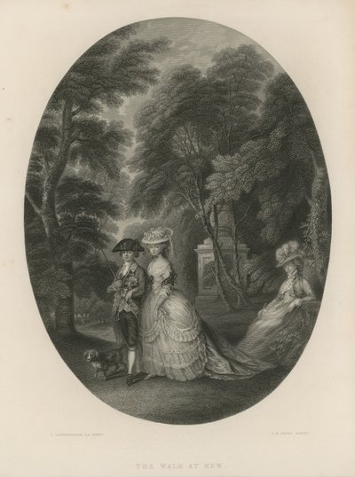 Turen i Kew, London av Thomas Hosmer Shepherd