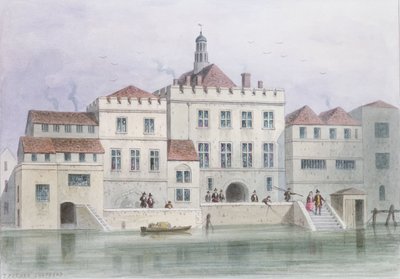 Utsikt over Old Fishmongers Hall, 1650 av Thomas Hosmer Shepherd