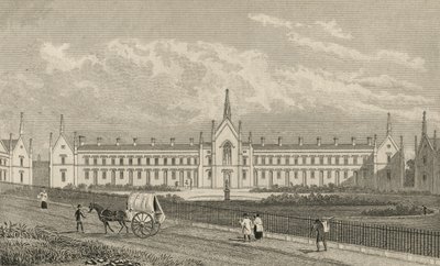 Whittingtons Almshouses Highgate, 1827 av Thomas Hosmer Shepherd