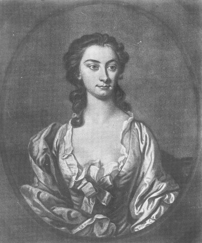 Portrett av fru Cibber (1714-66), skuespillerinne og sanger, gravert av John Faber (1684-1756), 1746 av Thomas Hudson