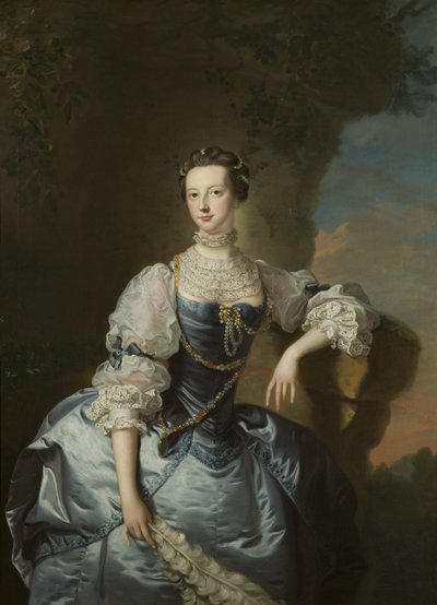 Portrett av fru Emma Harvey av Thomas Hudson