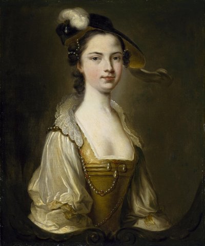 Portrett av en dame av Thomas Hudson