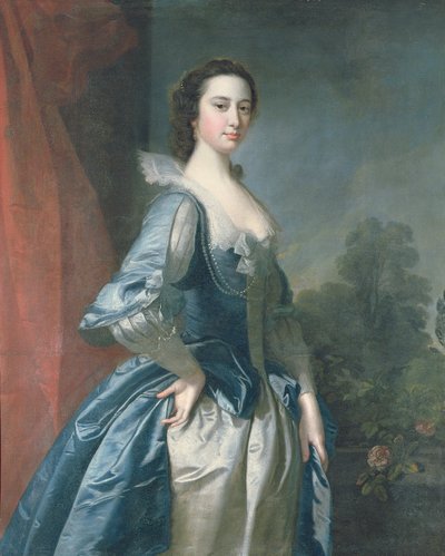 Portrett av en dame av Thomas Hudson