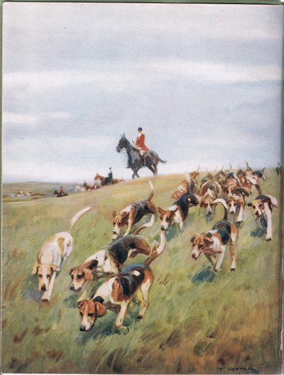 Revejakt, illustrasjon fra "Hounds" av Thomas Ivester Lloyd