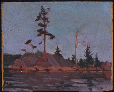 Algonquin Park, 1916 (olje på kompositt tremasseplate) av Tom Thomson