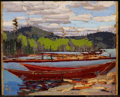 Båter, sommeren 1916 av Tom Thomson