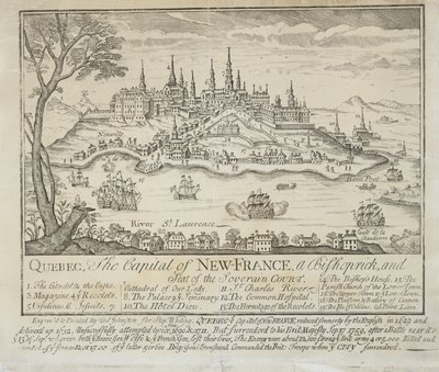 QUEBEC, hovedstaden i NEW-FRANCE, et bispedømme og sete for Soverain-domstolen av Thomas Johnston