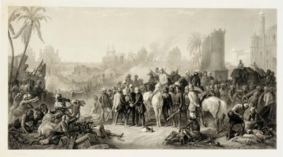 The Relief of Lucknow, and The Triumphant Meeting of Havelock, Outram og Sir Colin Campbell, 1862 av Thomas Jones Barker