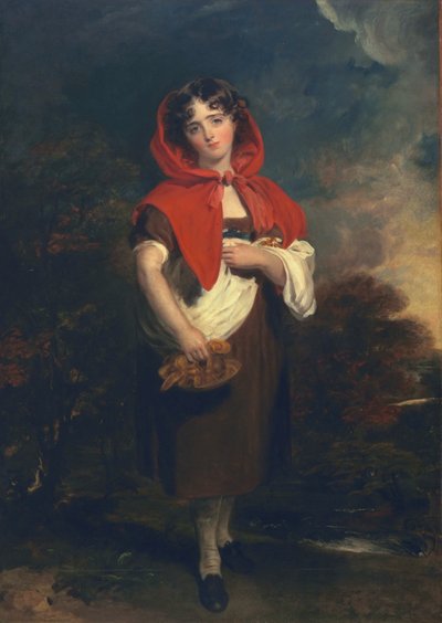Emily Anderson: Rødhette, ca. 1821 av Thomas Lawrence