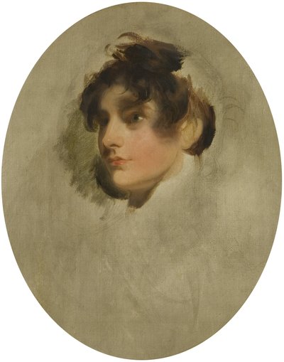 Head of a Young Woman, ca. 1800-05 (olje på lerret) av Thomas Lawrence