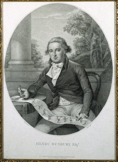 Henry William Bunbury, gravert av Thomas Ryder (1746-1810) 1789 av Thomas Lawrence