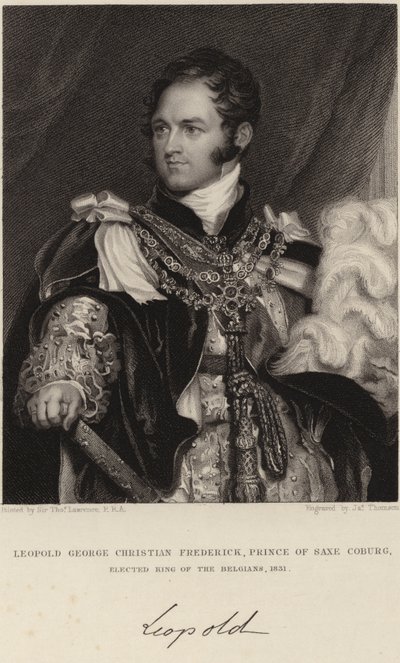 Kong Leopold I av Belgia av Thomas Lawrence