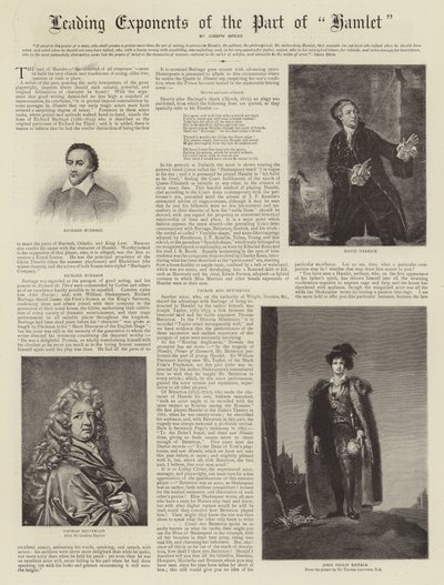 Ledende eksponenter for delen av Hamlet av Thomas Lawrence