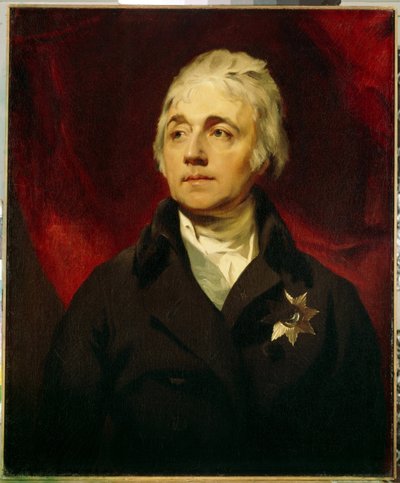 Portrett av grev Semyon Romanovich Vorontsov (1744-1832) (Portrett av grev Semyon Romanovich Vorontsov). Maleri av Sir Thomas Lawrence (1769-1830), olje på lerret. Engelsk kunst, slutten av 1700-begynnelsen av 1800-tallet, romantikk. State Hermitage, St. P av Thomas Lawrence