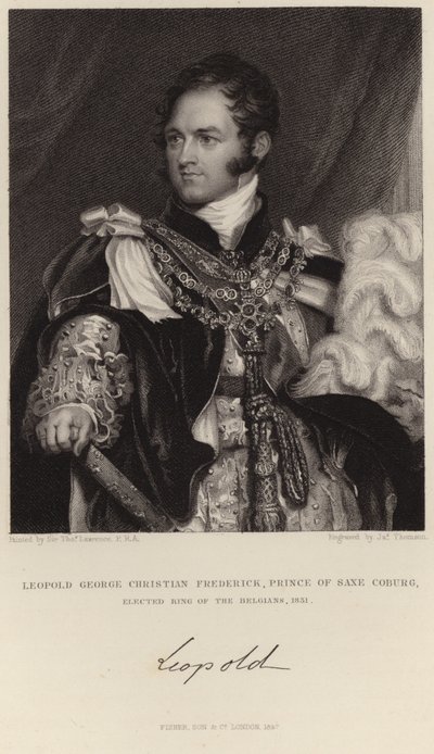 Portrett av kong Leopold I av Thomas Lawrence