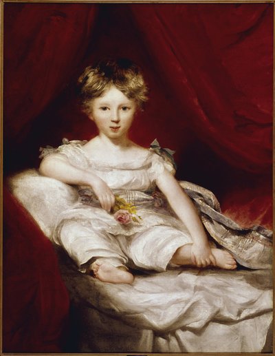 Portrait of Master Ainslie - Portrait of Master Ainslie- Maleri av Sir Thomas Lawrence (1769-1830), olje på lerret, 90x70 cm av Thomas Lawrence
