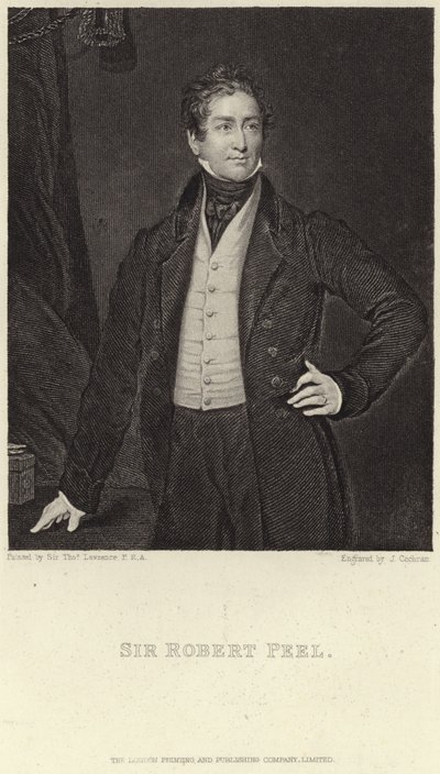 Portrett av Sir Robert Peel av Thomas Lawrence