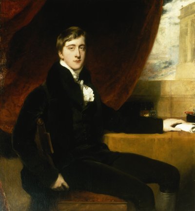 Portrett av William Spencer Cavendish, 6. hertug av Devonshire av Thomas Lawrence