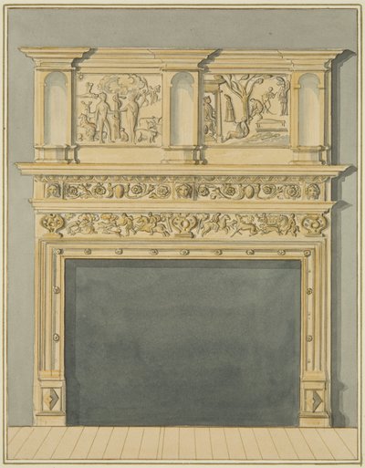 Skorstein ved 113 Redcliffe Street (akvarell på papir) av Thomas Leeson the Elder Rowbotham