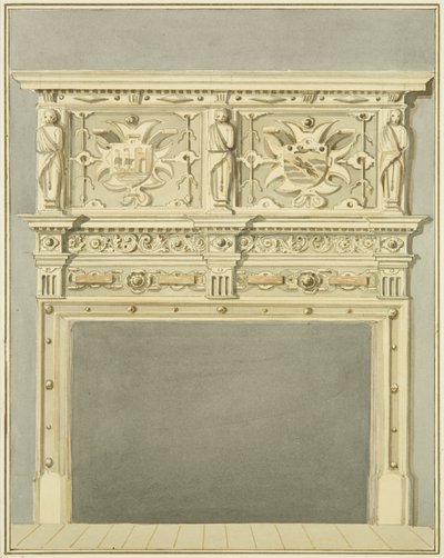 Skorstein hos Mr Charles Thomas av Thomas Leeson the Elder Rowbotham
