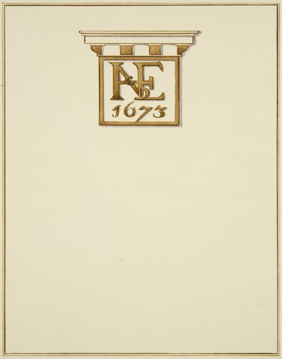 Frise av skorstein i gammelt hus av Thomas Leeson the Elder Rowbotham