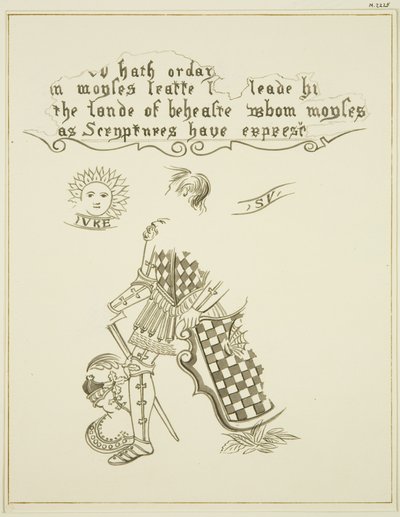 Rester av et veggmaleri på 46 Baldwin Street (penn og blekk på papir) av Thomas Leeson the Elder Rowbotham