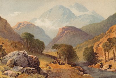 Skottland, Benvenue (farge litho) av Thomas Leeson the Elder Rowbotham