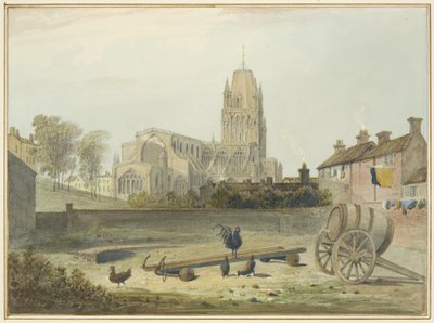 St Mary Redcliffe Church fra nord-øst av Thomas Leeson the Elder Rowbotham