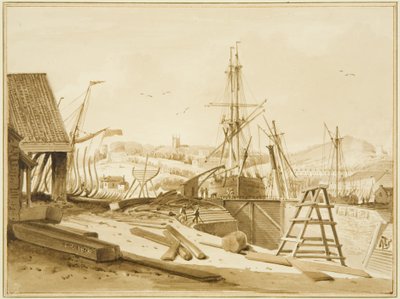 Western Wapping Dock av Thomas Leeson the Elder Rowbotham