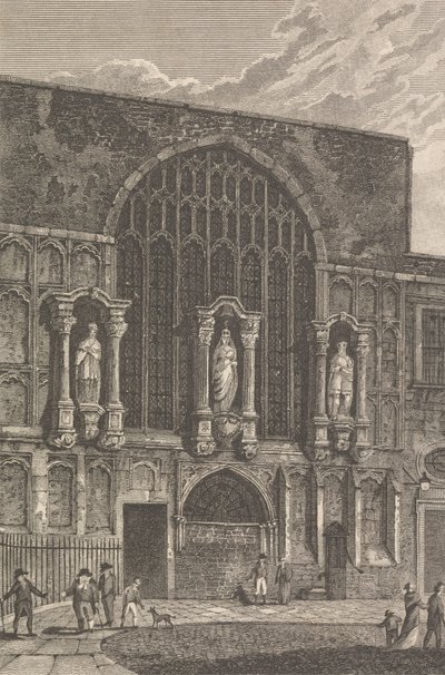 Utsikt over kapellet St. Magdelen, Guildhall av Thomas Lord Busby