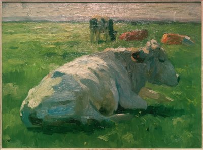 Liggende ku av Thomas Ludwig Herbst
