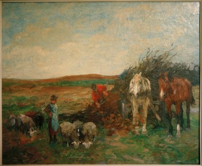 Brushwood vogn og sauer av Thomas Ludwig Herbst