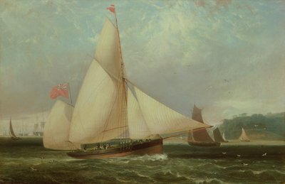 Den 12. hertugen av Norfolks Yacht Arundel av Thomas Luny