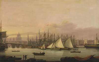 Havnen i London av Thomas Luny