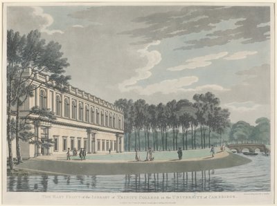 Østfronten til Library of Trinity College av Thomas Malton