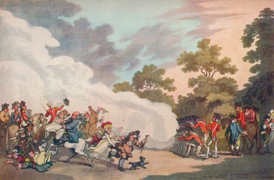 En feltdag i Hyde Park, 1789, 1914 av Thomas Malton II