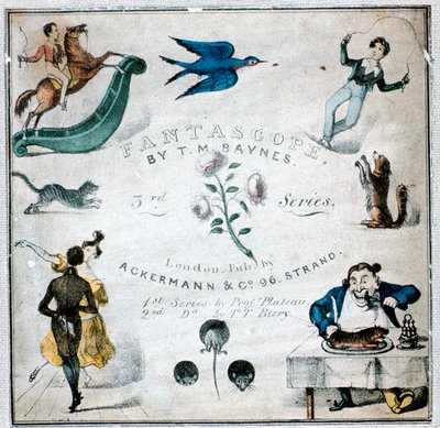 Hefte med instruksjoner for et Fantascope, 1833. av Thomas Mann Baynes