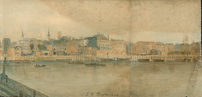 Panorama over Themsen, North Side, i 13 deler av Thomas Mann Baynes