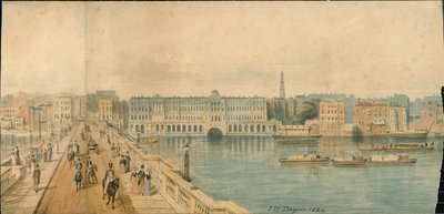 Panorama over Themsen, North Side, i 13 deler av Thomas Mann Baynes